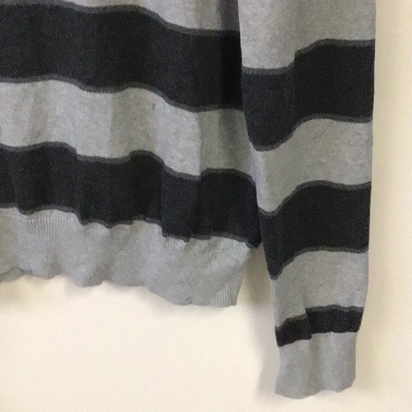 Tommy Hilfiger VGUC. Dark and light grey striped sweater, Cotton. Size L - Picture 5 of 11